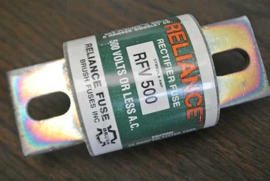 RELIANCE RFV500 RECTIFIER / SEMICONDUCTOR FUSE / 500A / 500V / NEW SURPLUS0