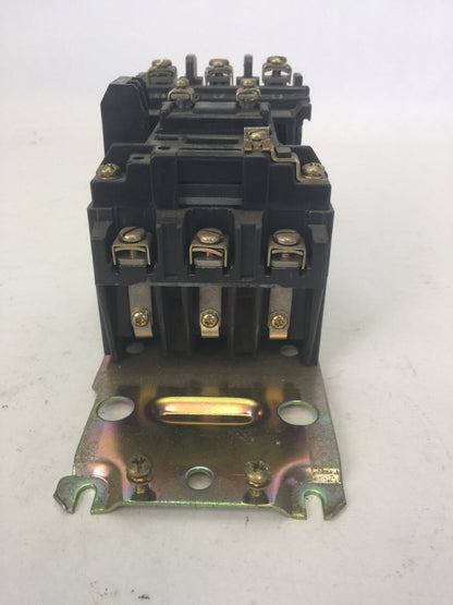 ALLEN BRADLEY 509-A0D-A2E SIZE 0 CONTACTOR 600VAC 18AMP SER B 5HP COIL 115-120V2