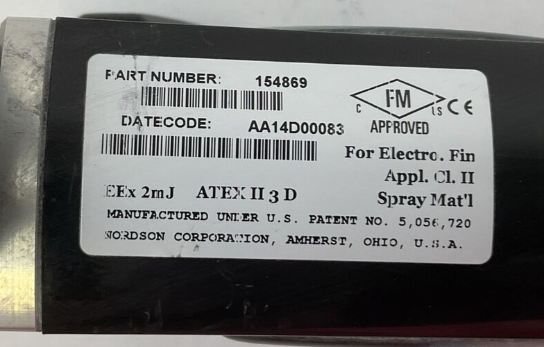 NORDSON 154869 VERSA-SPRAY II POWDER COATING GUN1