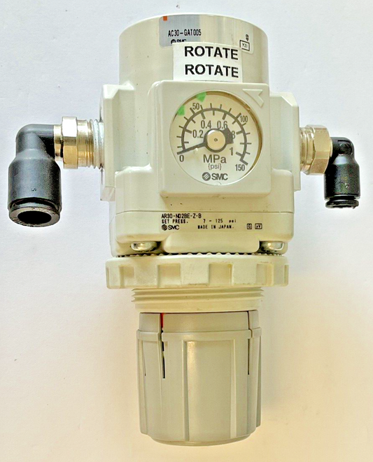SMC AR30-N02BE-Z-B PNEUMATIC REGULATOR 7-125PSI0