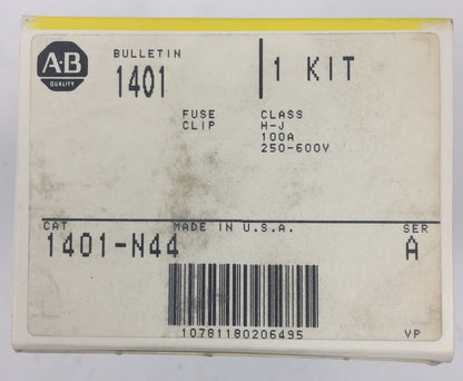 ALLEN BRADLEY 1401-N44 KIT FUSE CLIP CLASS H-J 100A 250-600V SER A0