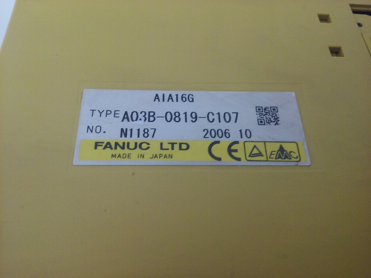 FANUC AIA16G TYPE A03B-0819-C107 INPUT MODULE1