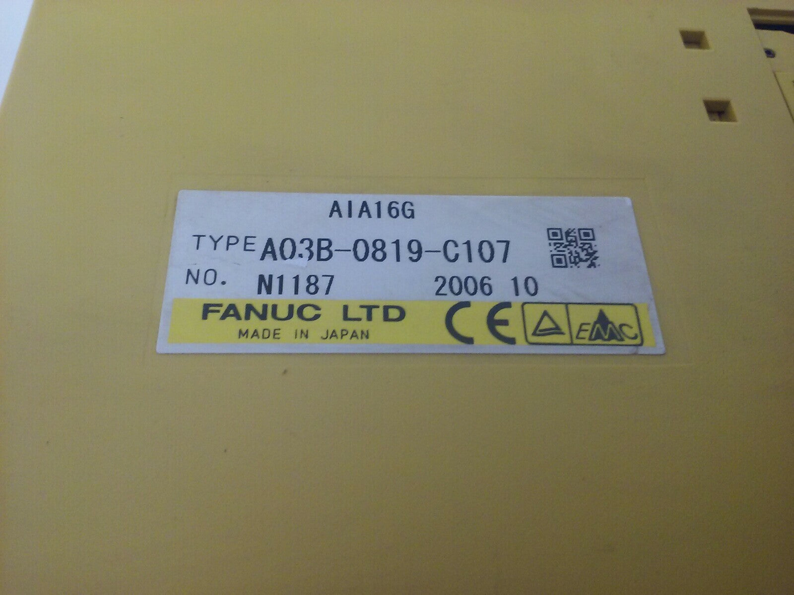 FANUC AIA16G TYPE A03B-0819-C107 INPUT MODULE1