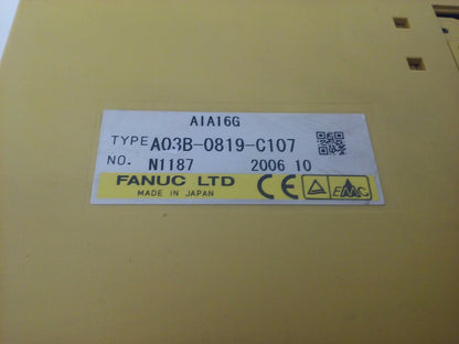 FANUC AIA16G TYPE A03B-0819-C107 INPUT MODULE1