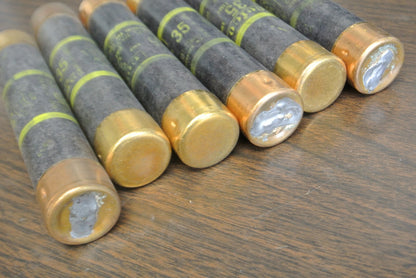 LOT of 6 / CEFCO OT35/600 ONE TIME FUSE / 35A / 600V / NEW SURPLUS / OT353