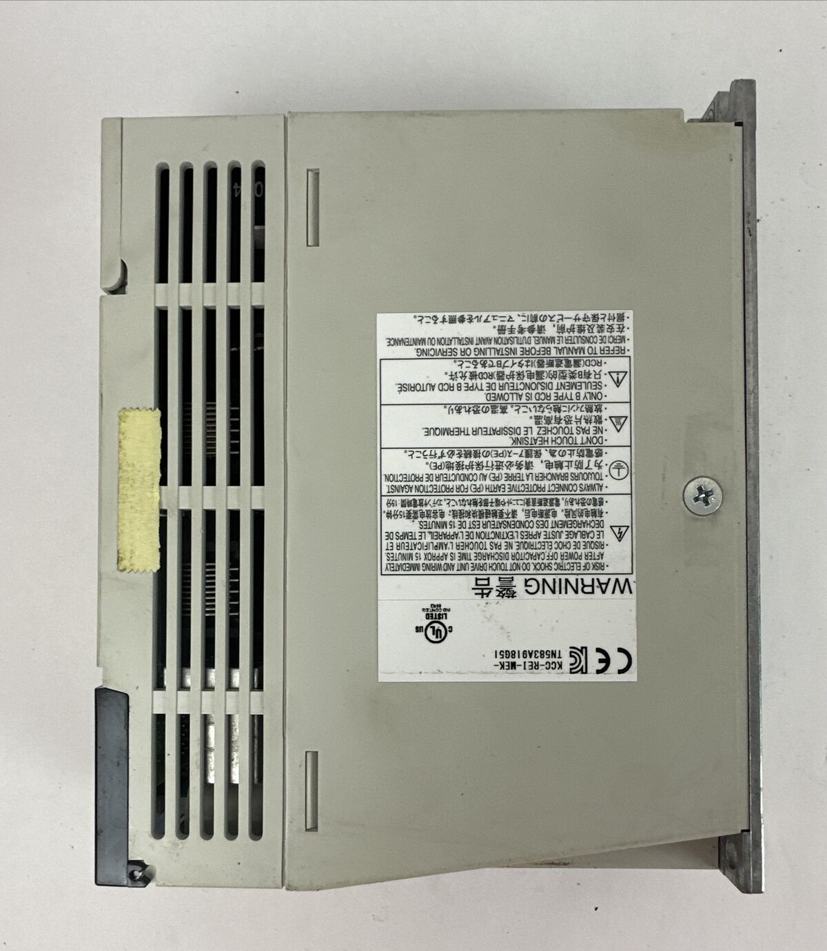 MITSUBISHI MDS-B-SVJ2-01 SERVO DRIVE UNIT OUTPUT 1.2A 3PH 170V INPUT 200-230V5