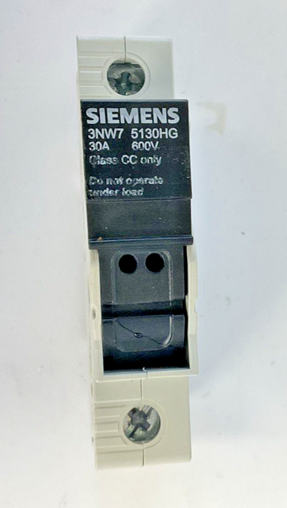 SIEMENS 3NW7 5130HG FUSE HOLDER 30A 600VAC/DC0
