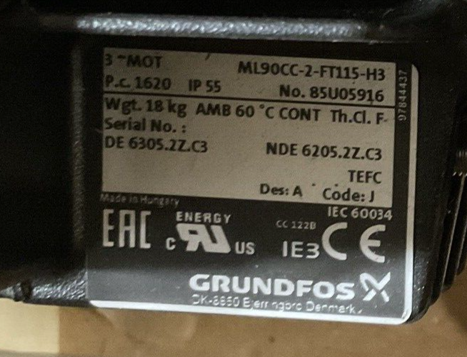 GRUNDFOS MTR3-8/8 A-W-A-HUUV CENTRIFUGAL PUMP 60HZ3