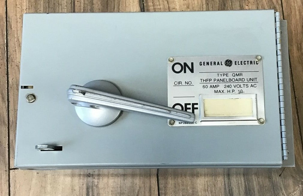GENERAL ELECTRIC TYPE QMR PANELBOARD UNIT 60A 240V THFP222 MOD.1 250VDC0