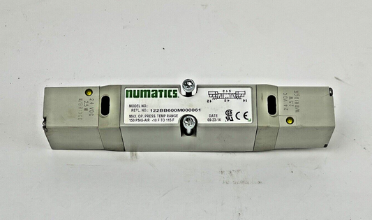 NUMATICS - 122BB600M000061 - PNEUMATIC DOUBLE SOLENOID PILOT VALVE - 2012 SERIES0
