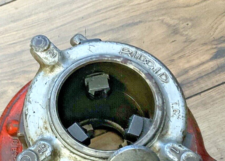 RIDGID 65-R  PIPE THREADER RECEDING PADDLE DIE HEAD 1"-2" W/ HANDLE2