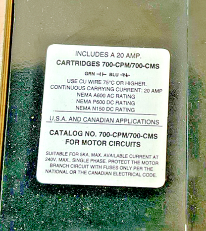 ALLEN BRADLEY 700S-DCPK1020Z24 SAFETY RELAY SER.E 600VAC4