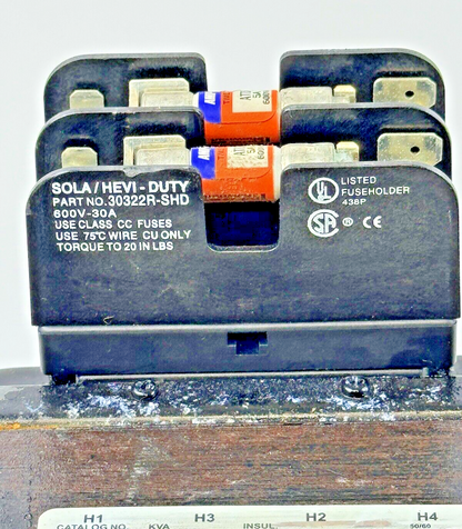 EGS - E750 - INDUSTRIAL CONTROL TRANSFORMER - KVA .750, 50/60HZ WITH FUSES3