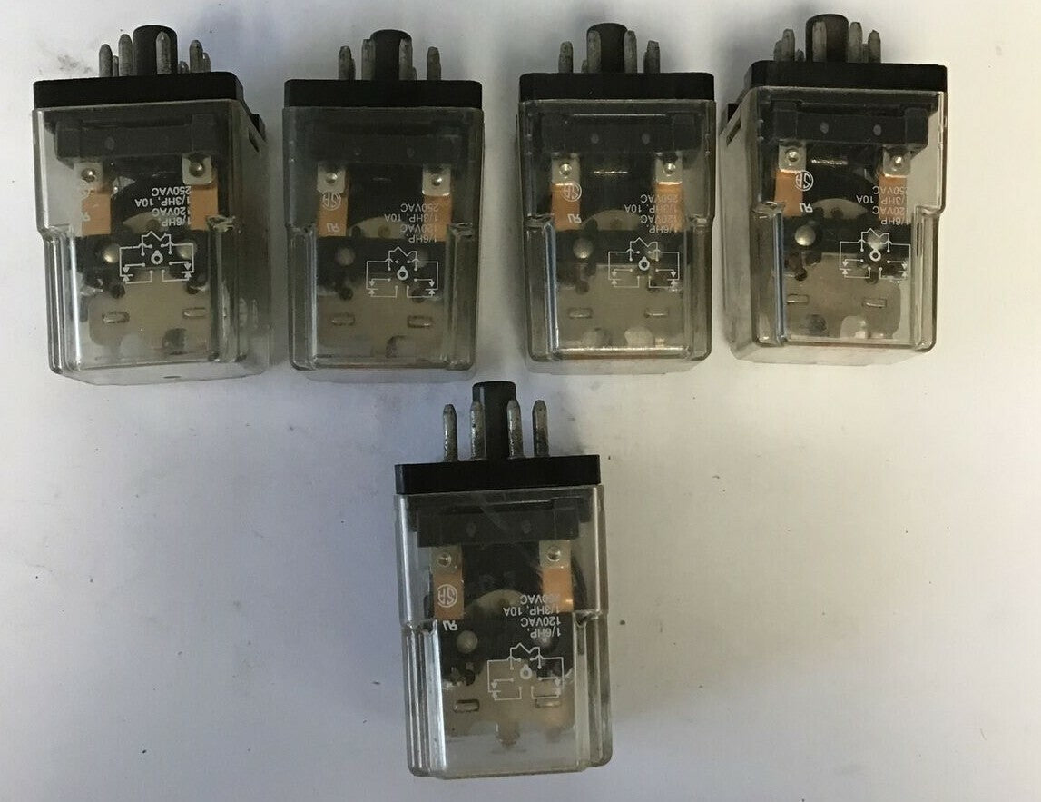 POTTER&BRUMFIELD KRPA-11DG-24 RELAY 24VDC 1/6HP,120VAC 1/3HP,10A 250VAC*LOTOF5**0