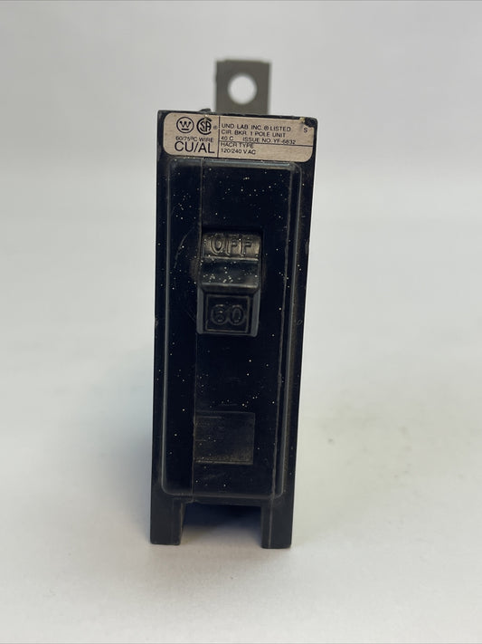 CUTLER HAMMER / WESTINGHOUSE QBHW1060 CIRCUIT BREAKER 60AMP 1POLE 120/240VAC0