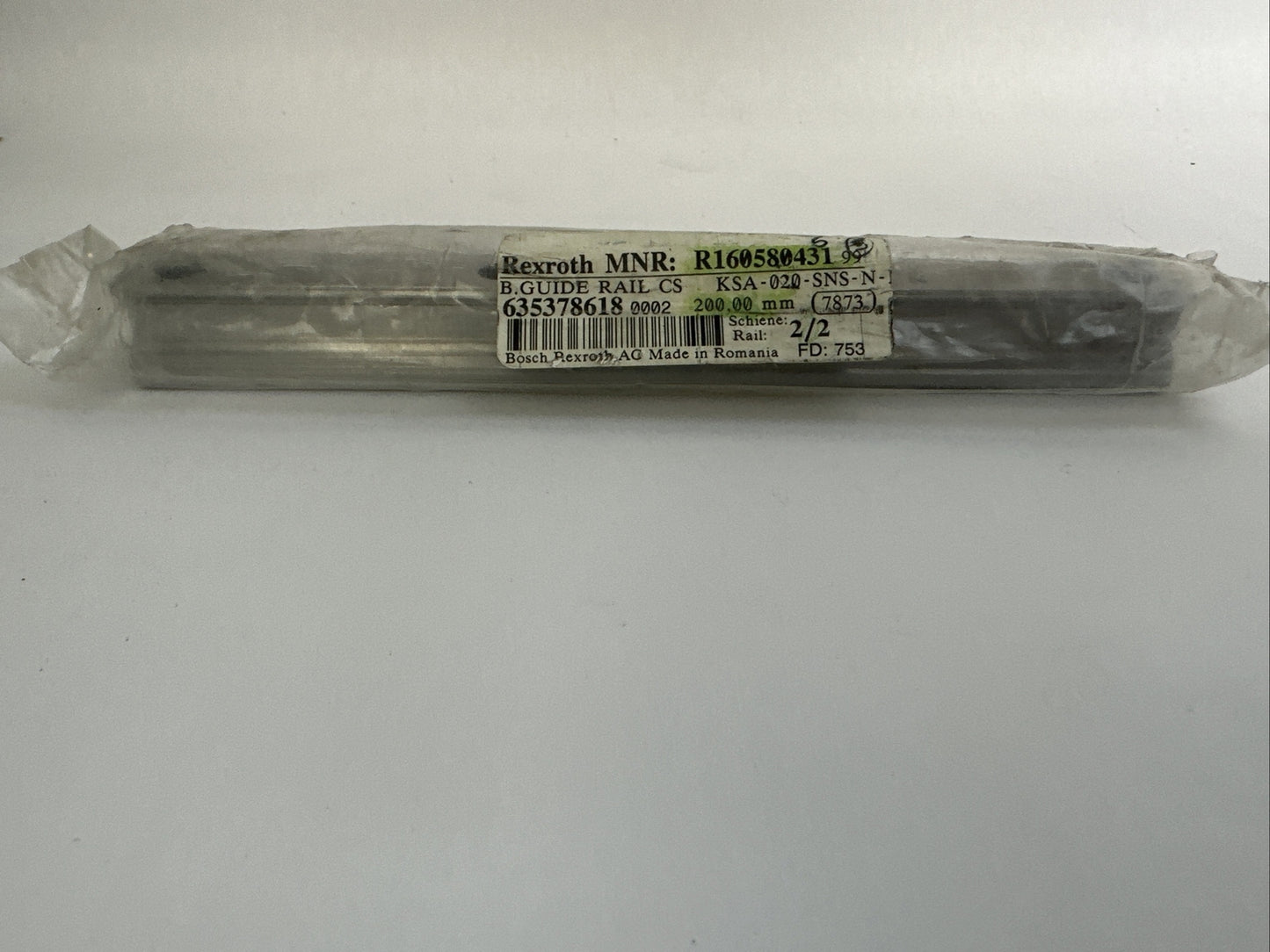 REXROTH R160580431 LINEAR GUIDE RAIL 200,00mm2