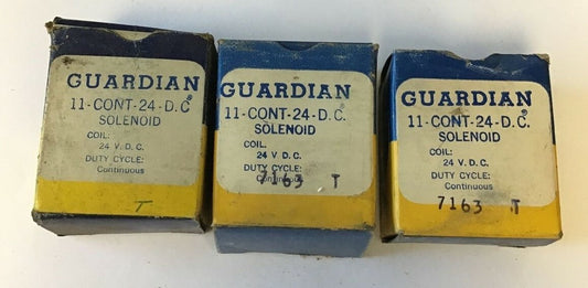 GUARDIAN 11-CONT-24-D.C. SOLENOID 24VDC COIL 11DC-72-C-24V.D.C.***LOTOF3***0