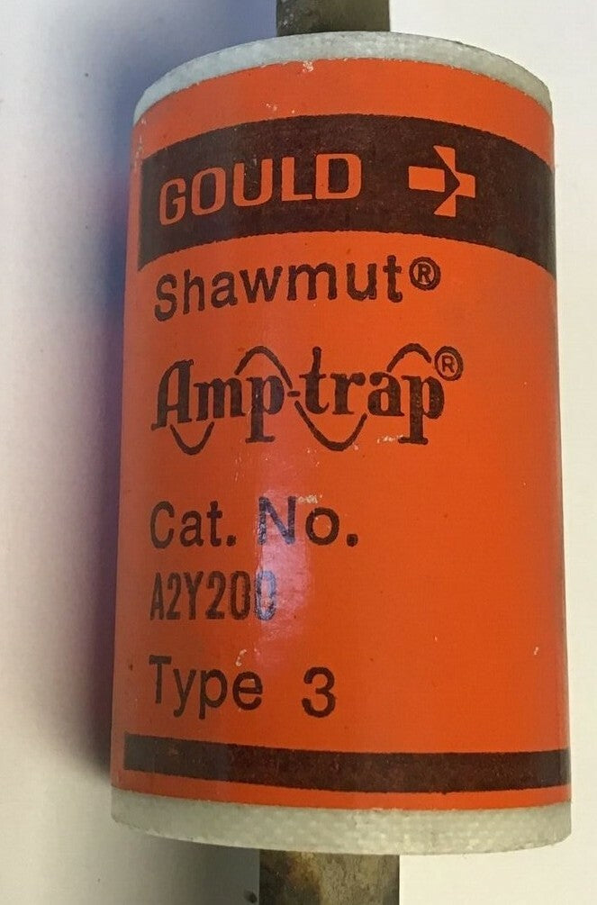 GOULD SHAWMUT A2Y200 FUSE AMPTRAP TYPE 3 200A 250VAC 3