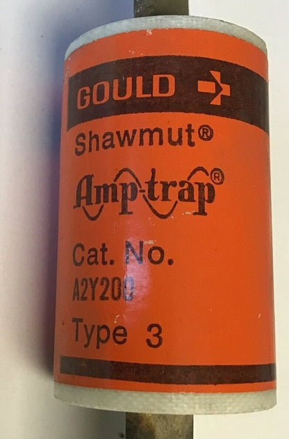 GOULD SHAWMUT A2Y200 FUSE AMPTRAP TYPE 3 200A 250VAC 3