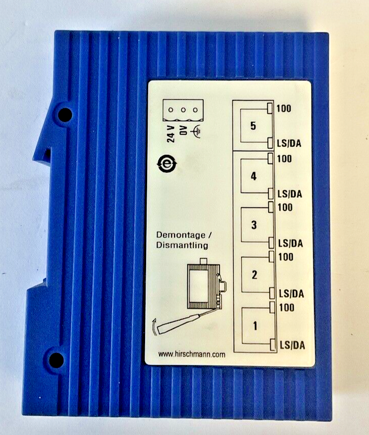 HIRSCHMANN SPIDER 5TX RAIL SWITCH 9,6-32VDC CLASS24