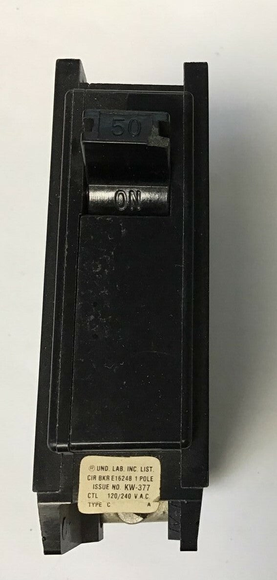 SYLVANIA C-150 CIRCUIT BREAKER 120/240VAC 50A 1POLE TYPE C ***LOTOF10***3