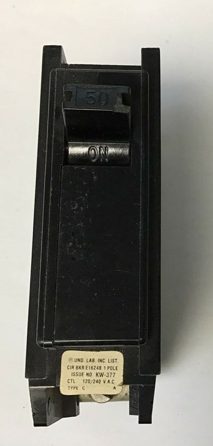 SYLVANIA C-150 CIRCUIT BREAKER 120/240VAC 50A 1POLE TYPE C ***LOTOF10***3