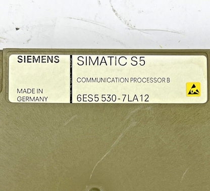 SIEMENS - 6ES5 530-7LA12 - COMMUNICATION PROCESSOR B MODULE - SIMSATIC S56