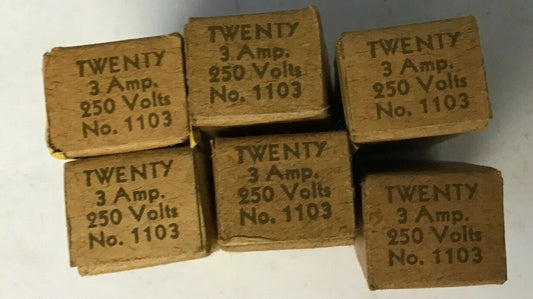 BUSSMANN 1103 RENEWAL LINKS 250VOLTS 3A  ****LOTOF120****0