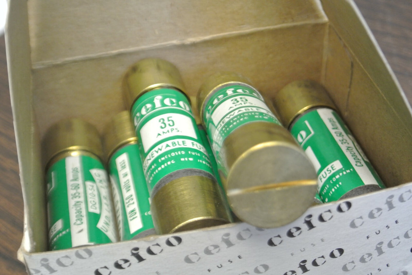 LOT of 7 CEFCO REN35 CLASS H TIME-LAG RENEWABLE FUSE / 35A / 250V / NEW SURPLUS5