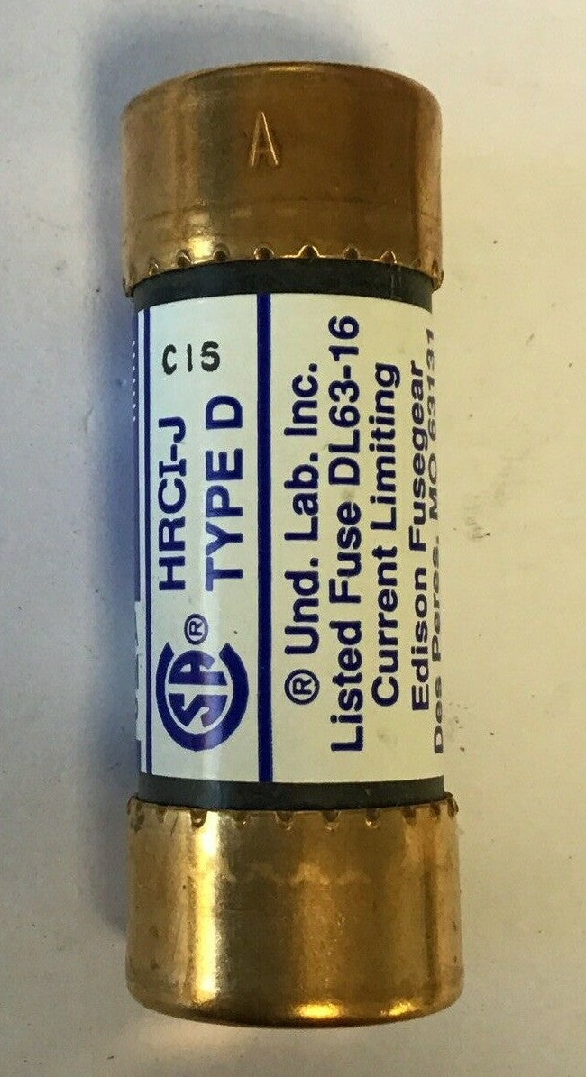 EDISON JDL1 TIME DELAY CLASS J 600VAC TYPE D 200KA ***LOTOF8***8