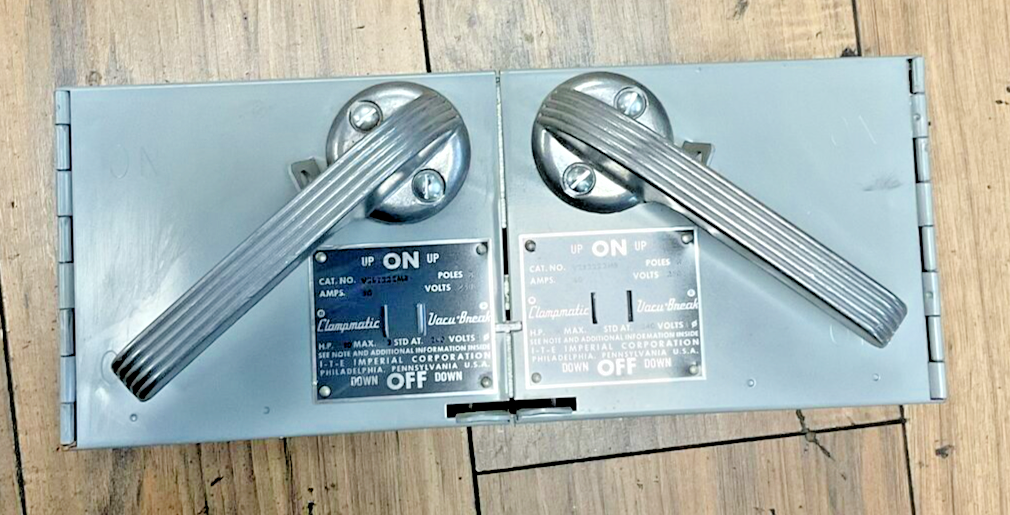 ITE V2B2222MR CLAMPMATIC VACU-BREAK 2POLE 250V 60A 10HP0