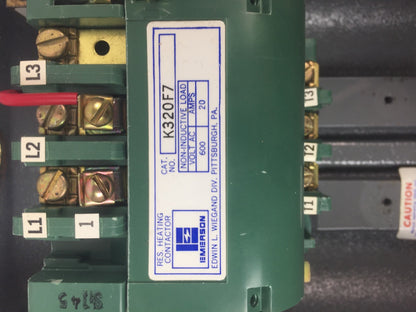 FURNAS 40CF35HAD4 THREE PHASE CONTACTOR 600VAC 20A COIL 110-120V 220-240V 60HZ10