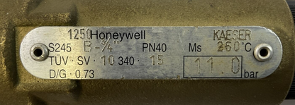 HONEYWELL S245 B-34" SAFETY VALVE 11.0bar 160PSI1