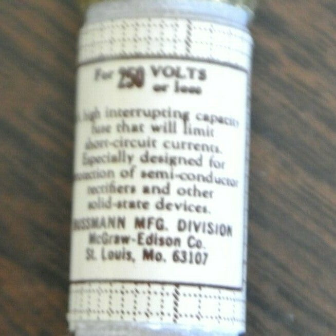 BOX of 10 / BUSSMANN / TRON KAB-10 RECTIFIER FUSES 10A / 250V NEW SURPLUS 2