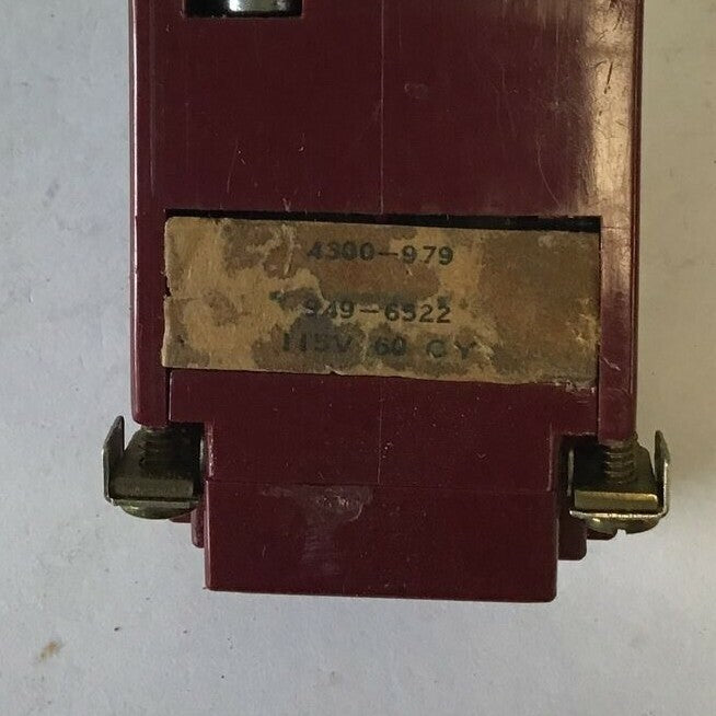  REES 4300-979 SELECTOR KNOB 949-6522 RED KNOB 115V 60CY1