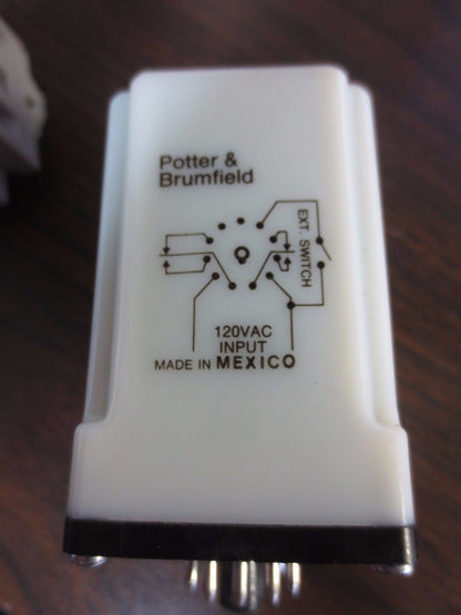 POTTER & BRUMFIELD CKB-38-78180 TIME DELAY RELAY 1.8 to 180 SEC 10A, 240VAC 6