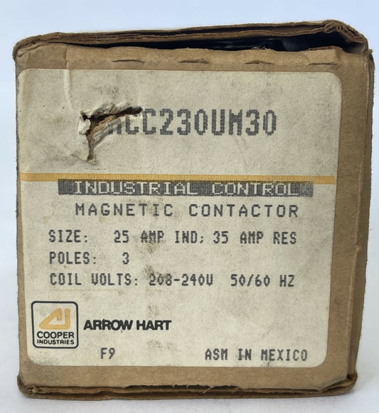 INDUSTRIAL CONTROL ACC230UM30 MAGNETIC CONTACTOR COIL 208-240V 50/60HZ0