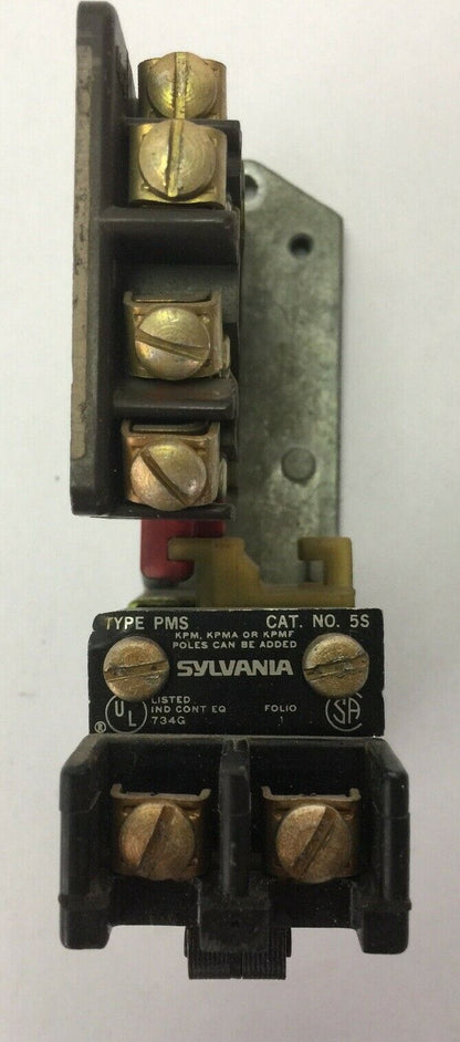 SYLVANIA PMS 6S SLIM JIM RELAY TB139-1 COIL 110-120V 60HZ0