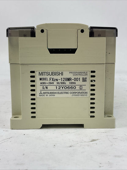 MITSUBISHI FX2N-128MR-001 PROGRAMMABLE CONTROLLER 85-264VAC 50/60HZ 100VA1