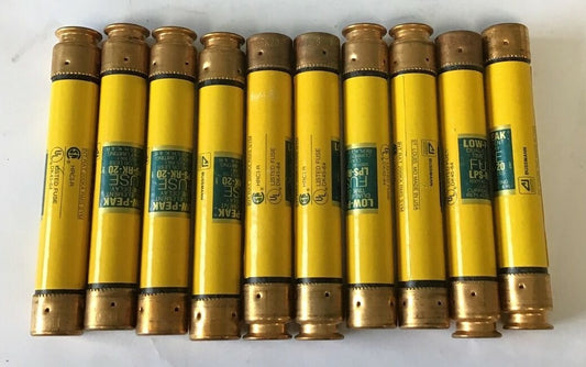 BUSSMAN COOPER LPS-RK-20 FUSE CLASS RK1 CURRENT LIMITING 20A ***LOTOF10***0