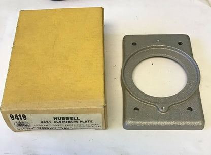 HUBBELL 9419 CAST ALUMINUM PLATE ***LOTOF2***2