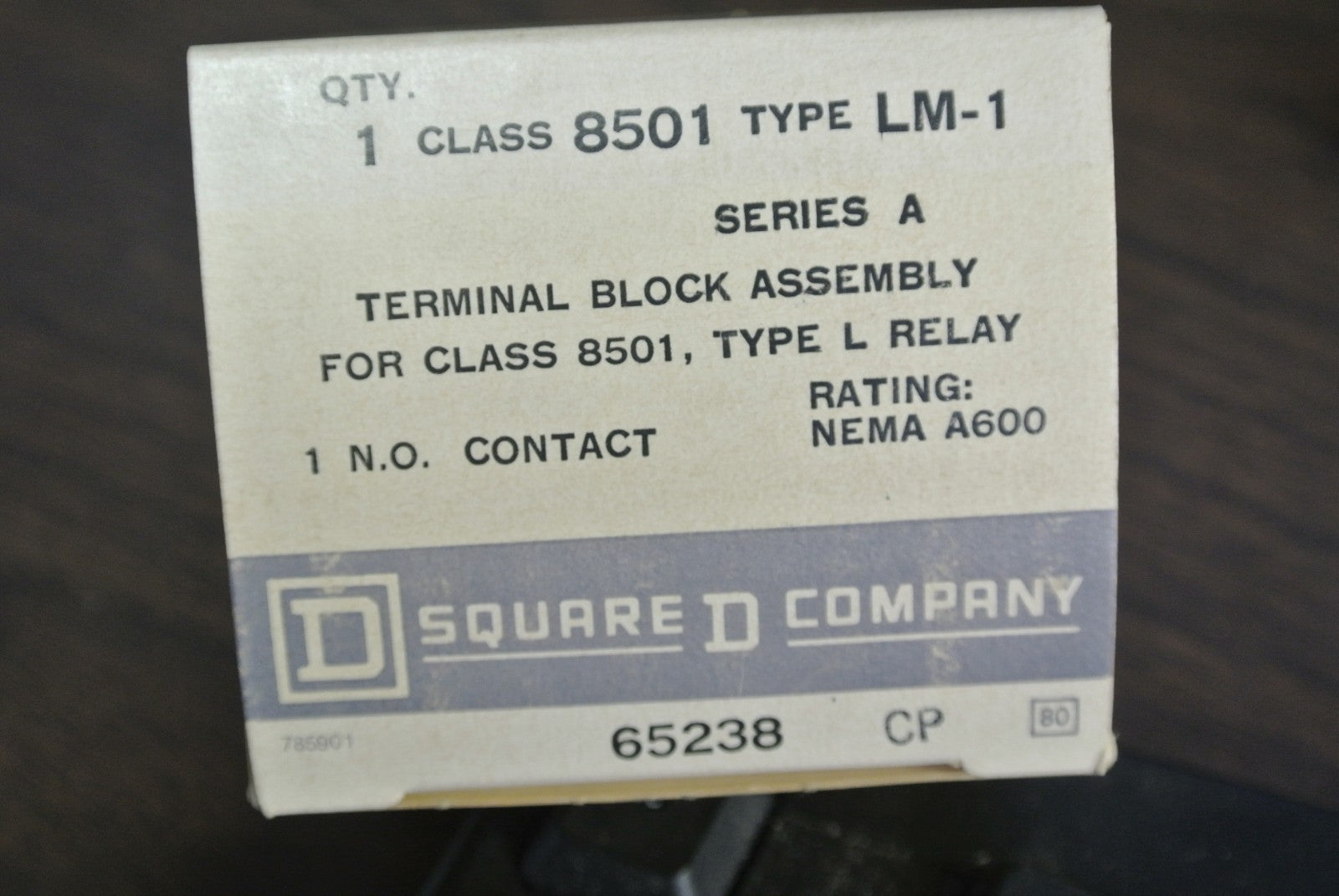SQUARE D CLASS 8501, TYPE LM-1 - TERMINAL BLOCK ASSEMBLY - NEW SURPLUS5