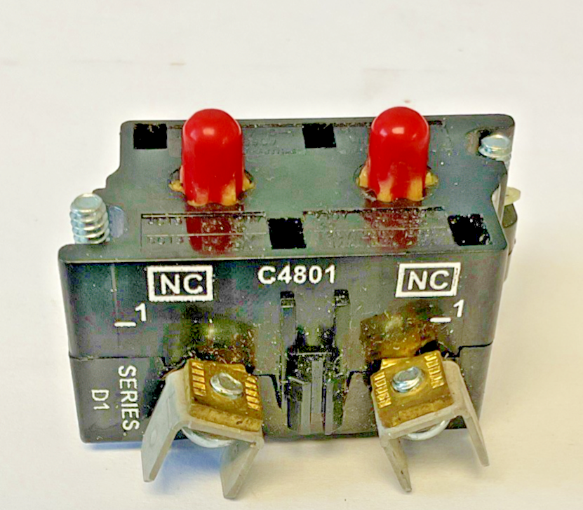 CUTLER HAMMER 10250T42 CONTACT BLOCK SER.D1 2 N.C. ***LOTOF3***6