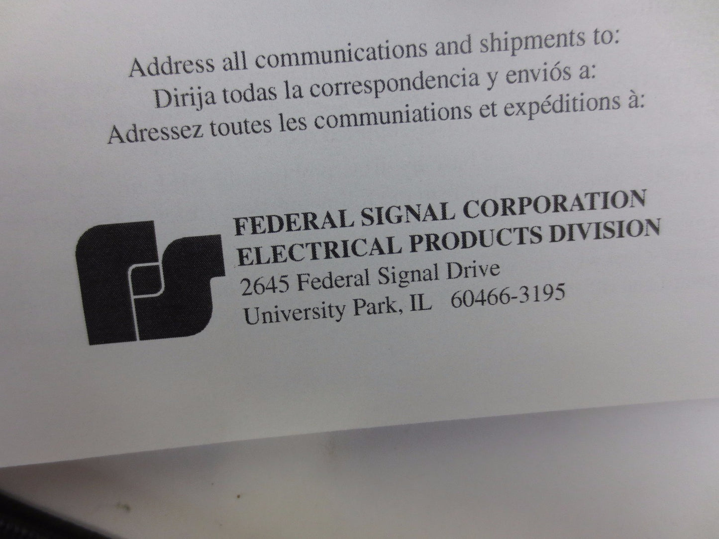 FEDERAL SIGNAL MSL5-120 - STATUS INDICATOR - 5-STACK LIGHTS - 120V6