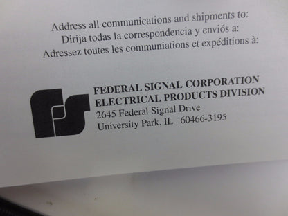 FEDERAL SIGNAL MSL5-120 - STATUS INDICATOR - 5-STACK LIGHTS - 120V6