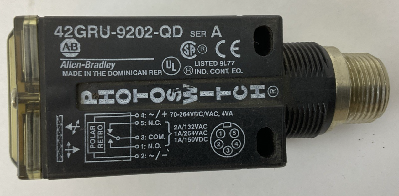 ALLEN BRADLEY 42GRU-9202-QD SER A PHOTOSWITCH ONLY0