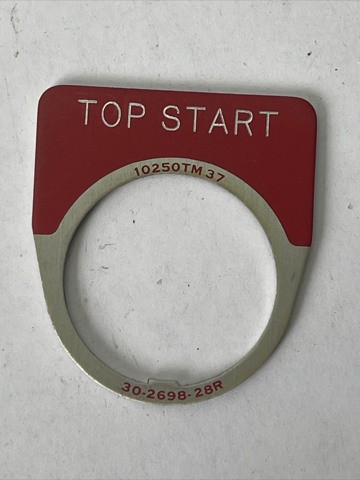 CUTLER HAMMER EATON 10250TM37 TOP START LEGEND PLATE 30-2698-28R (LOT OF 9)1