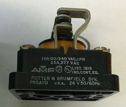 POTTER & BRUMFIELD PR5AYO RELAY SPDT 25A 24 VAC 2