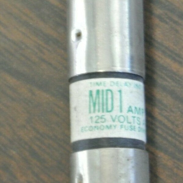 LOT of 5 / BUSS MID-1 TIME-DELAY FUSE / 1A / 125VDC / NEW SURPLUS / MID 11