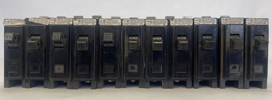 CHALLENGER CBB1020 CIRCUIT BREAKER 20AMP 1POLE 120/240VAC (LOT OF 11)0